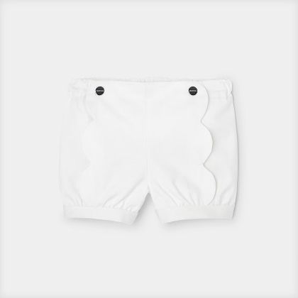 Shorts in twill bimba - bianco