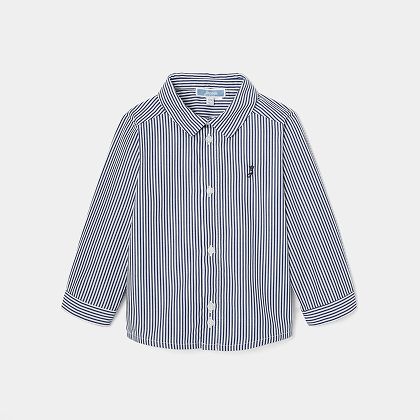 Camicia bimbo a righe - bianco/azzurro