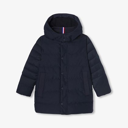 Piumino effetto flanella bambino - blu navy