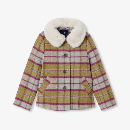 Cappotto inglese in lana bambina - tartan