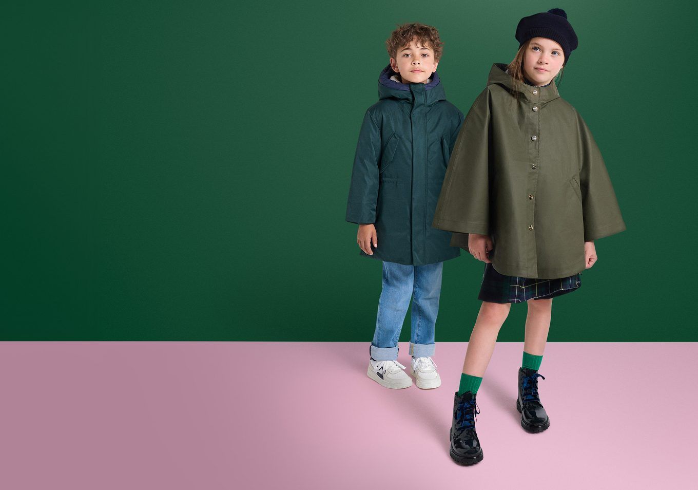 La collezione di cappotti per bambini e neonati