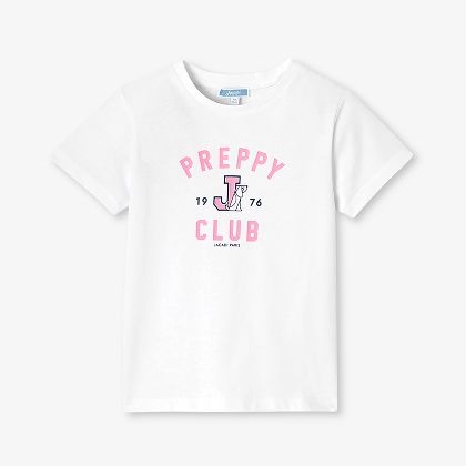 T-shirt a maniche corte bambina - bianco