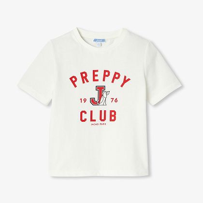 T-shirt bambini in cotone- bianco dolce
