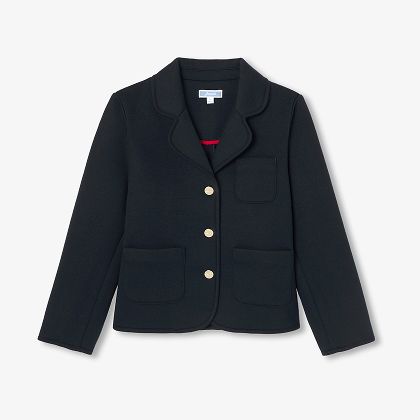 Giacca aderente bambina - blu navy