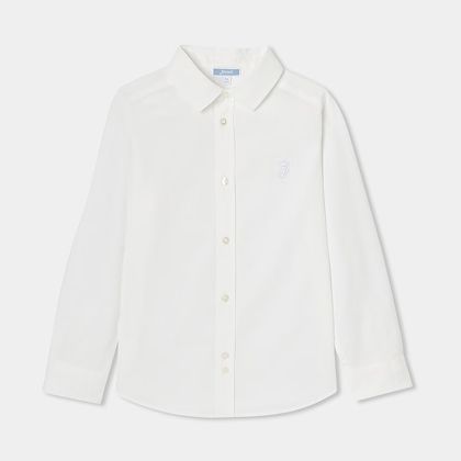 Camicia in cotone Oxford - bianco