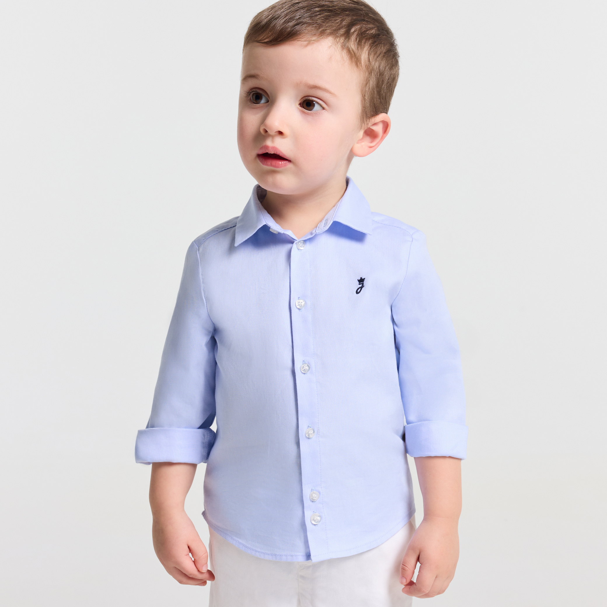 Jacadi - Camicia bimbo in cotone Oxford - Blu - Taglia: 18M