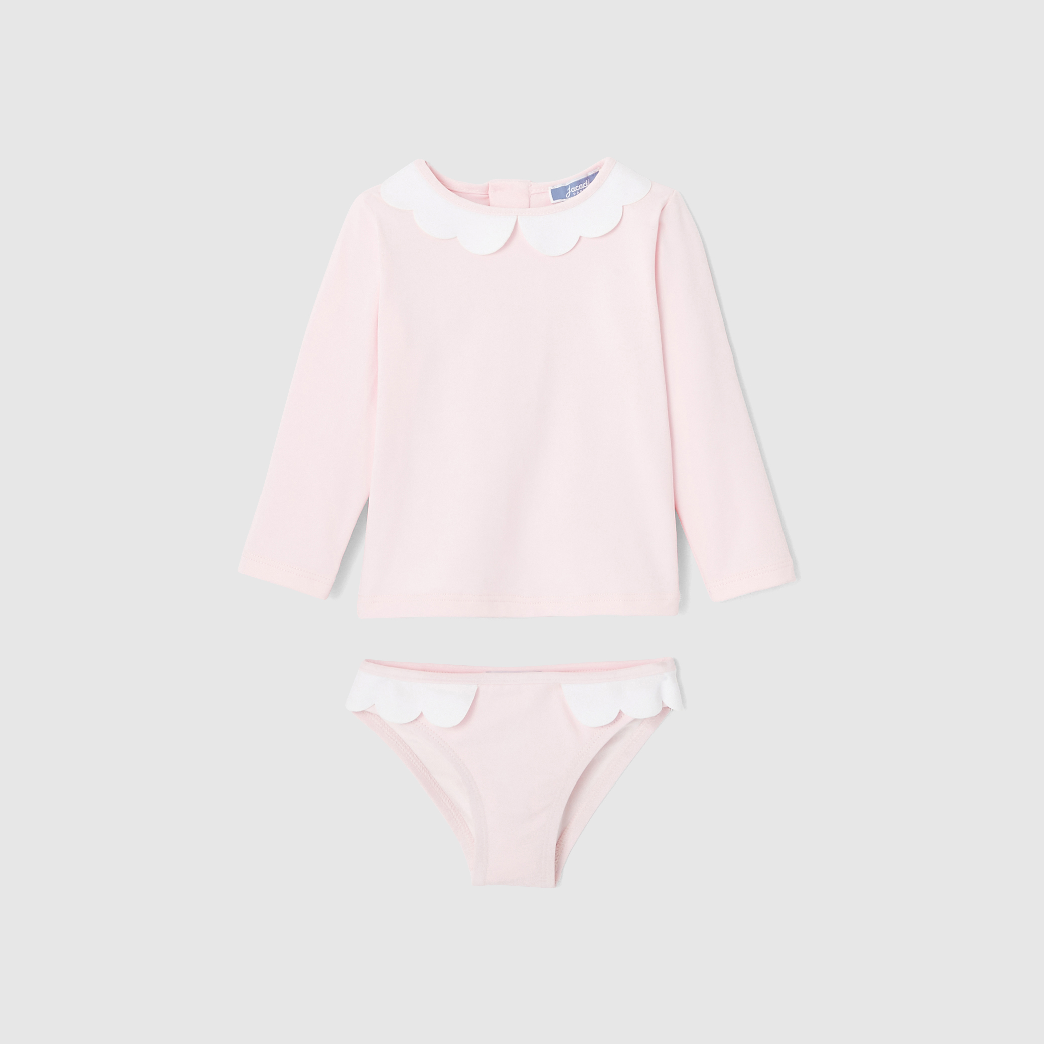 Jacadi - Costume da bagno protezione raggi UV bimba - Rosa - Taglia: 24M