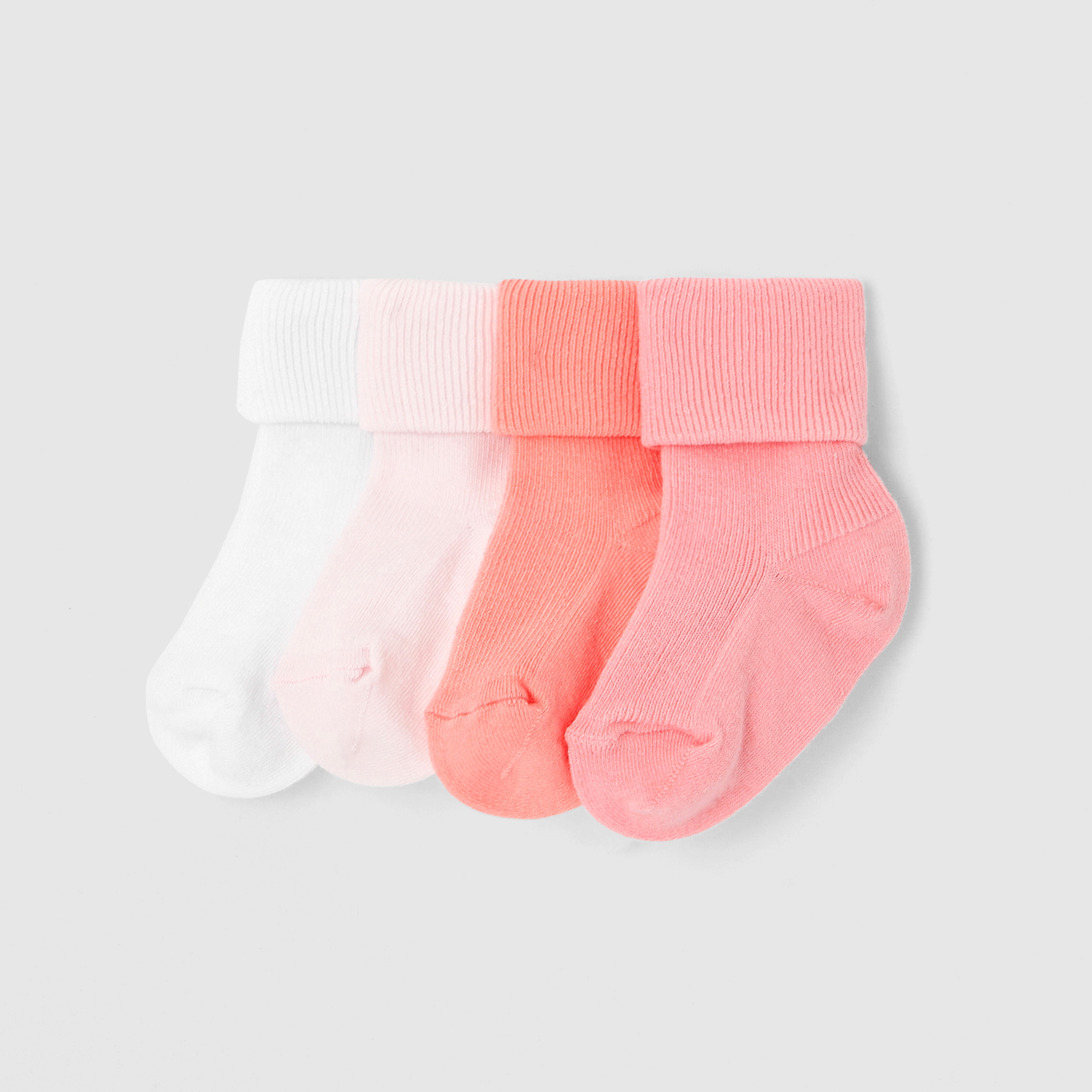 Jacadi - Set con 4 paia di calzini bimba - Multicolore - Regalo di nascita ideale
