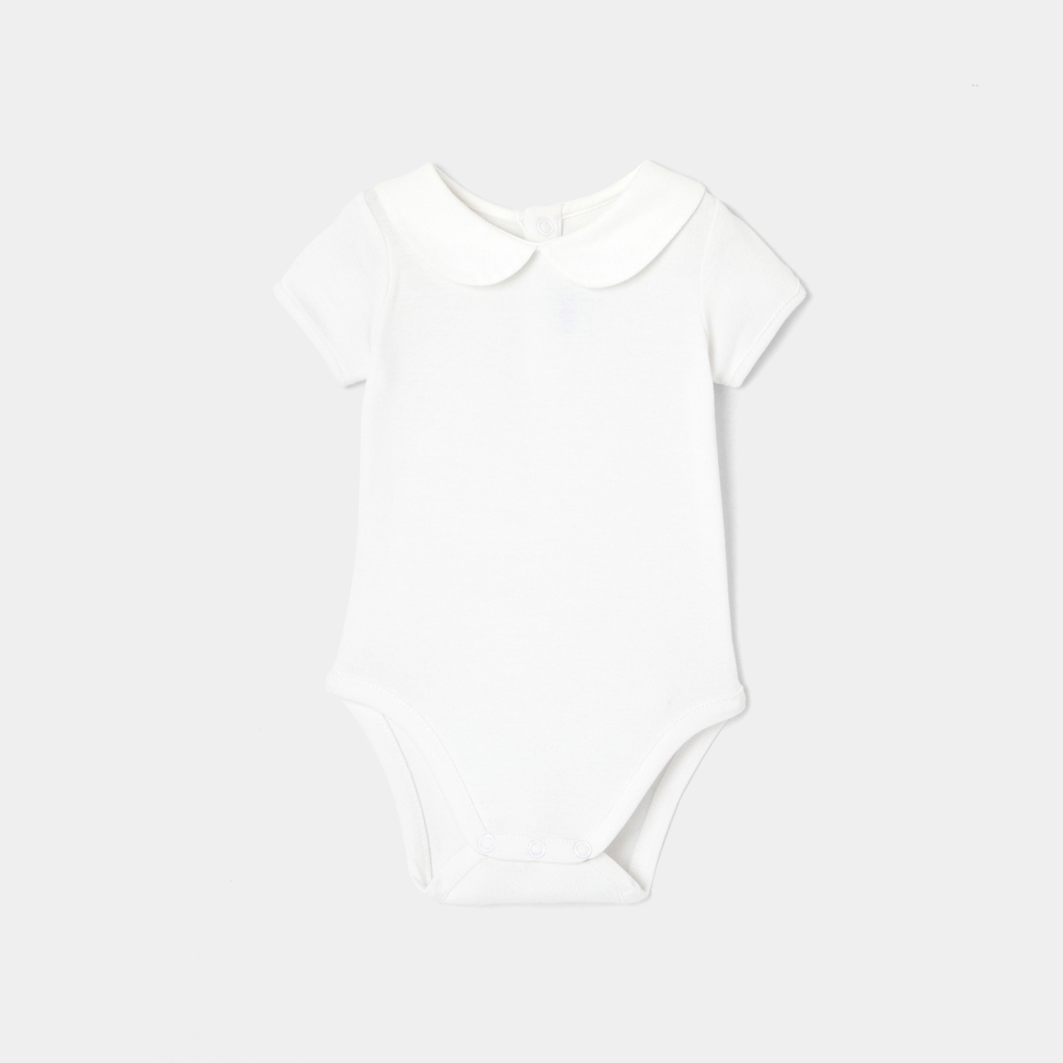 Jacadi - Body a maniche corte bimba - Bianco - Regalo di nascita ideale