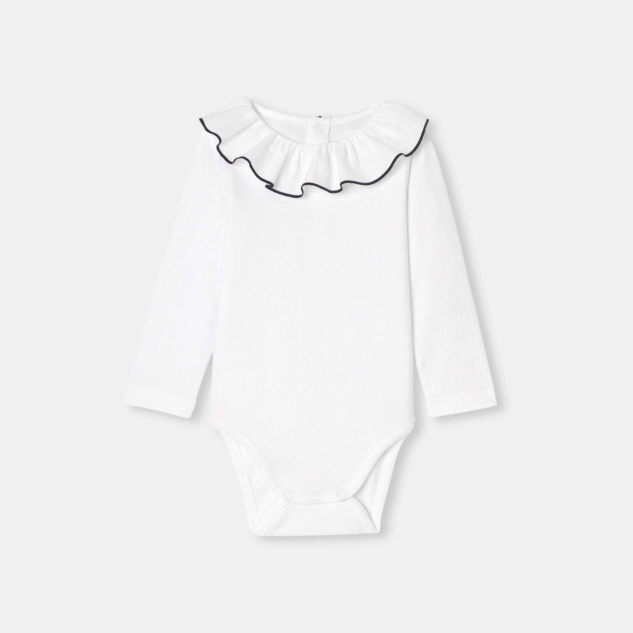 Jacadi - Body in jersey di cotone neonata - Bianco - Taglia: 12M