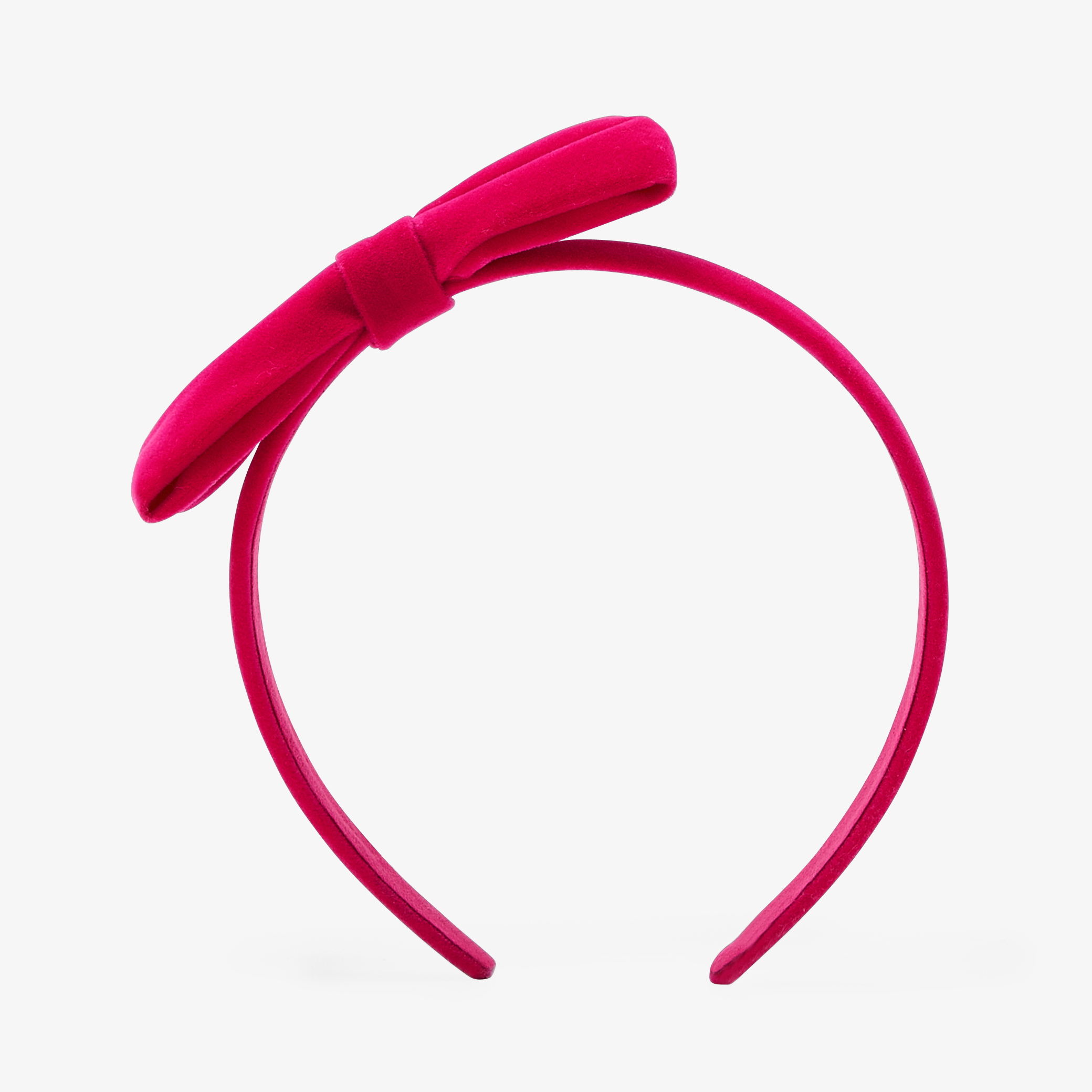 Jacadi - Cerchietto con fiocco in velluto - Rosa