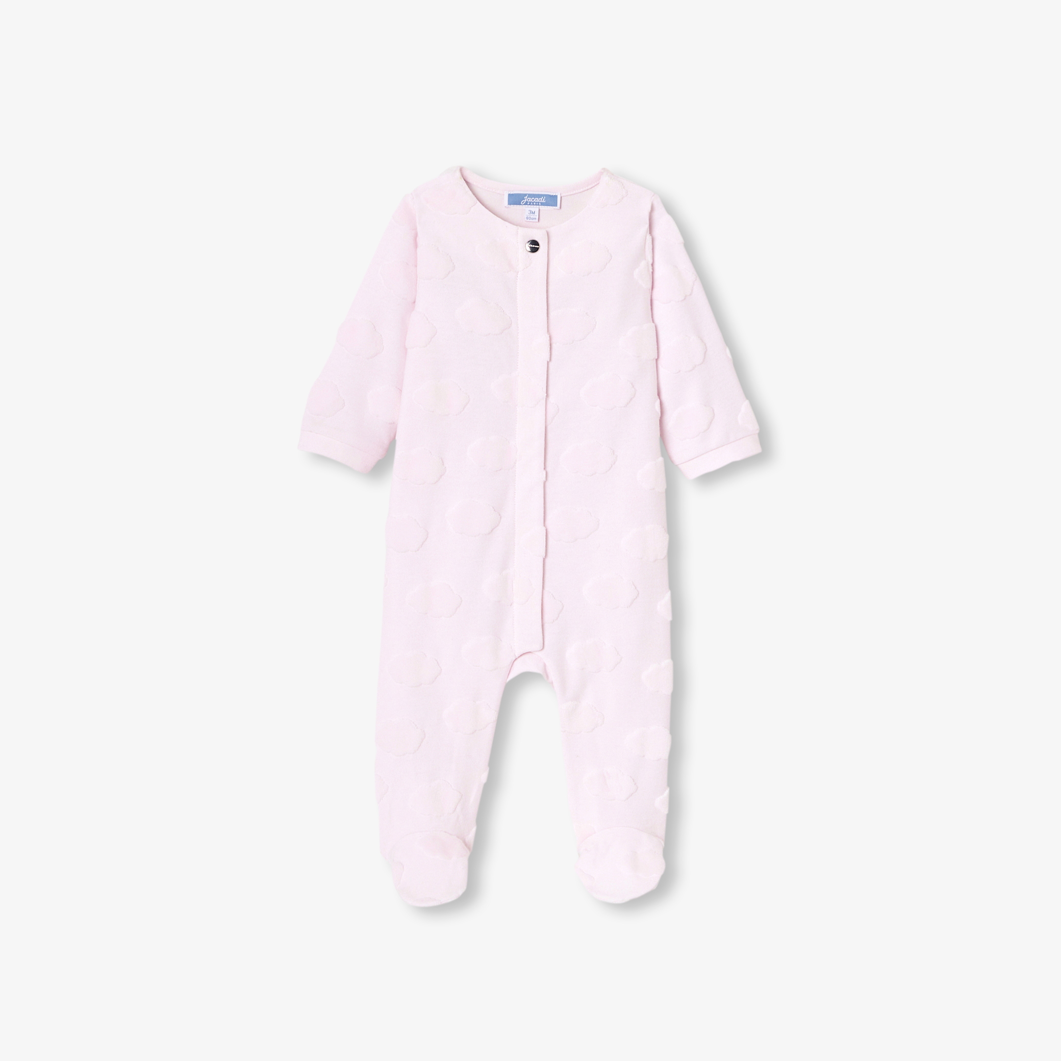 Jacadi - Pigiama in jersey motivo nuvola neonata - Rosa - Regalo di nascita ideale