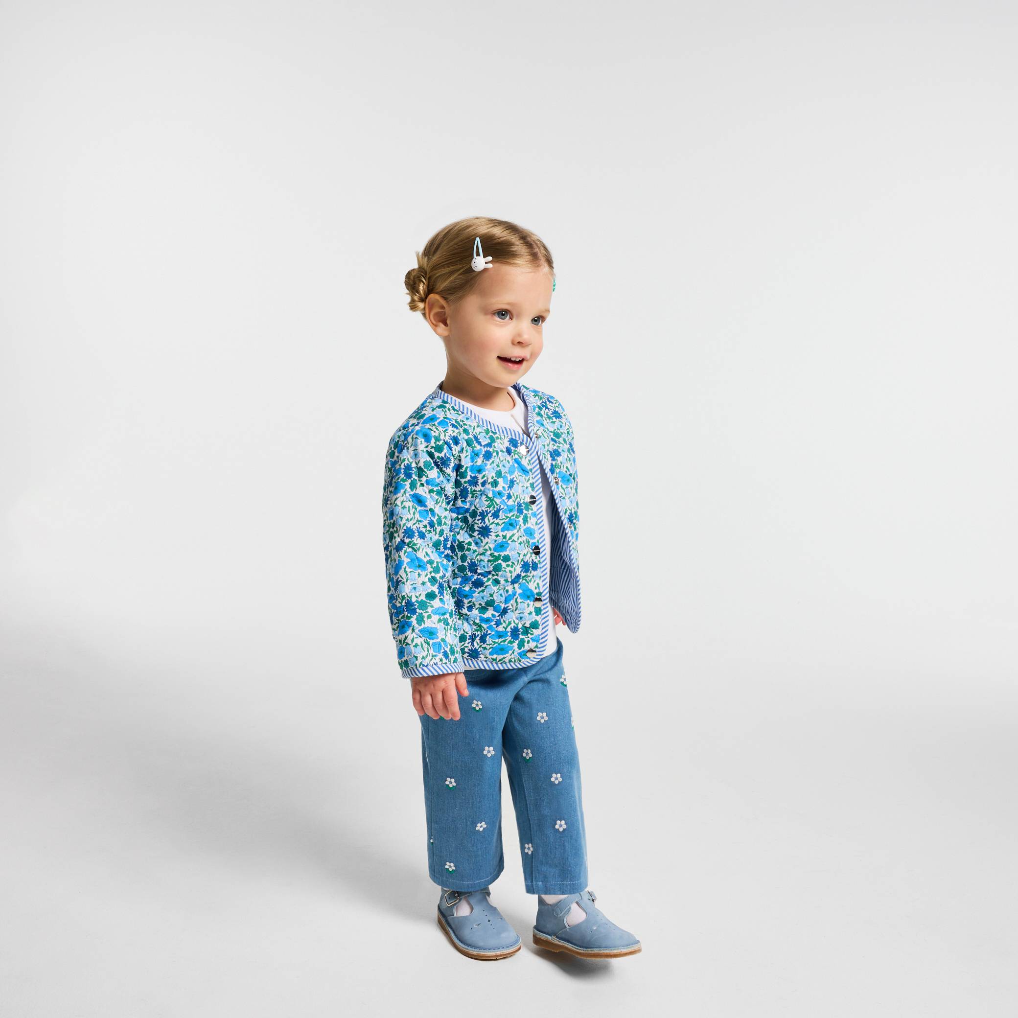 Jacadi - Jeans ricamati bimba - Blu - Taglia: 24M