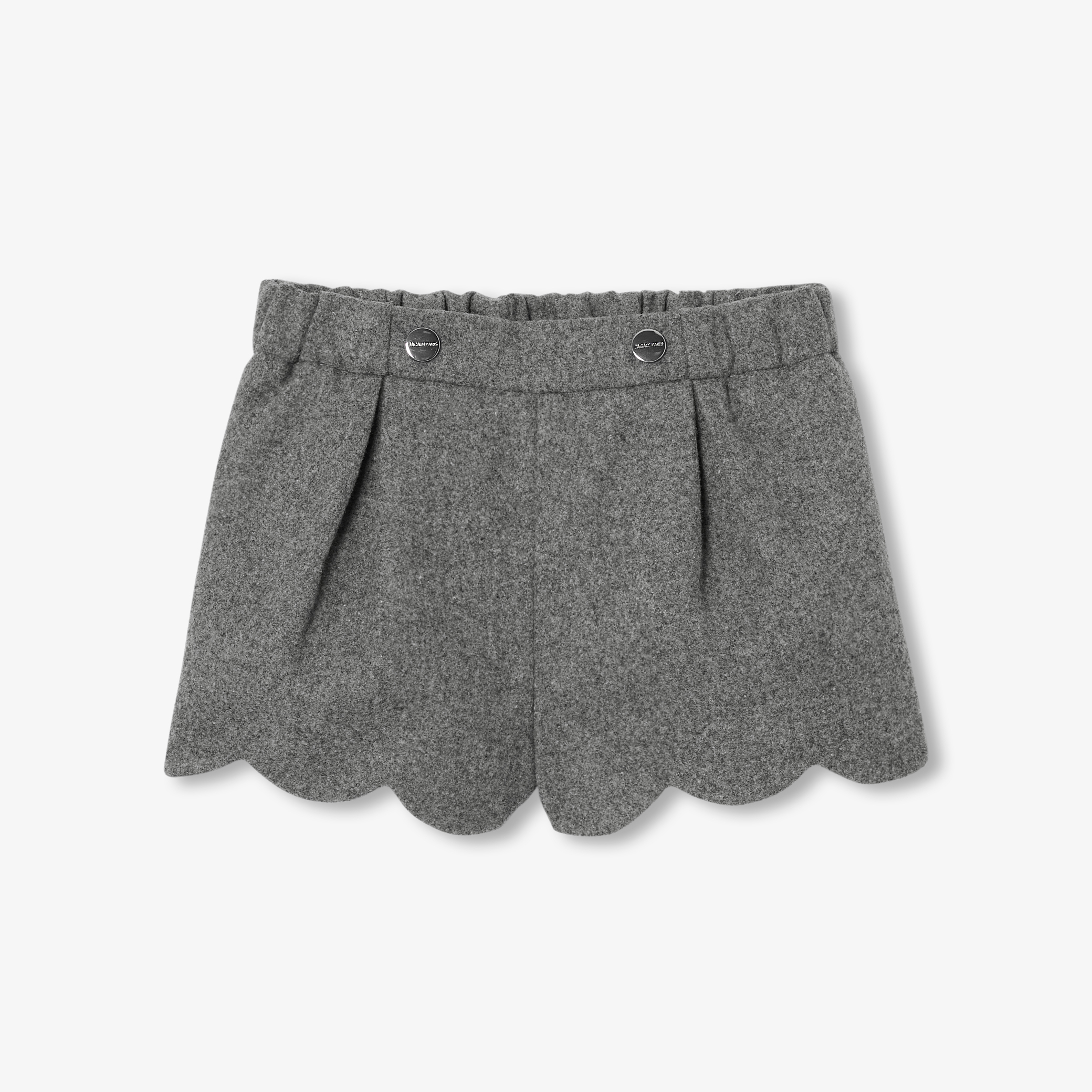 Jacadi - Pantaloncini in flanella bimba - Grigio - Taglia: 18M