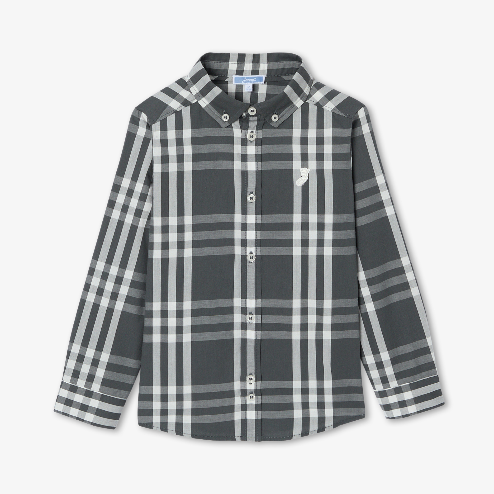 Jacadi - Camicia bambino in stile tartan - Grigio - Taglia: 03A