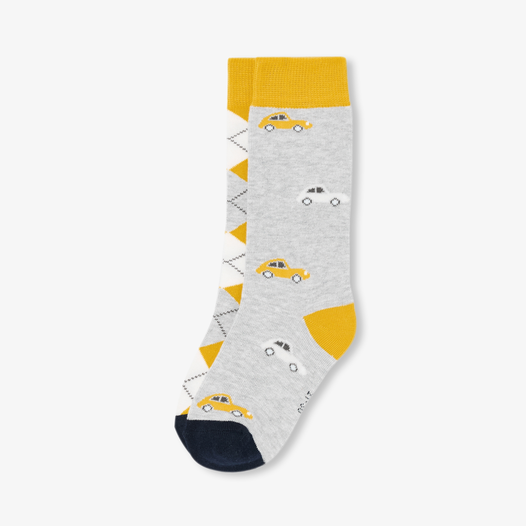 Jacadi - Set da due paia di calze lunghe bambino - Giallo - Taglia: 23/26
