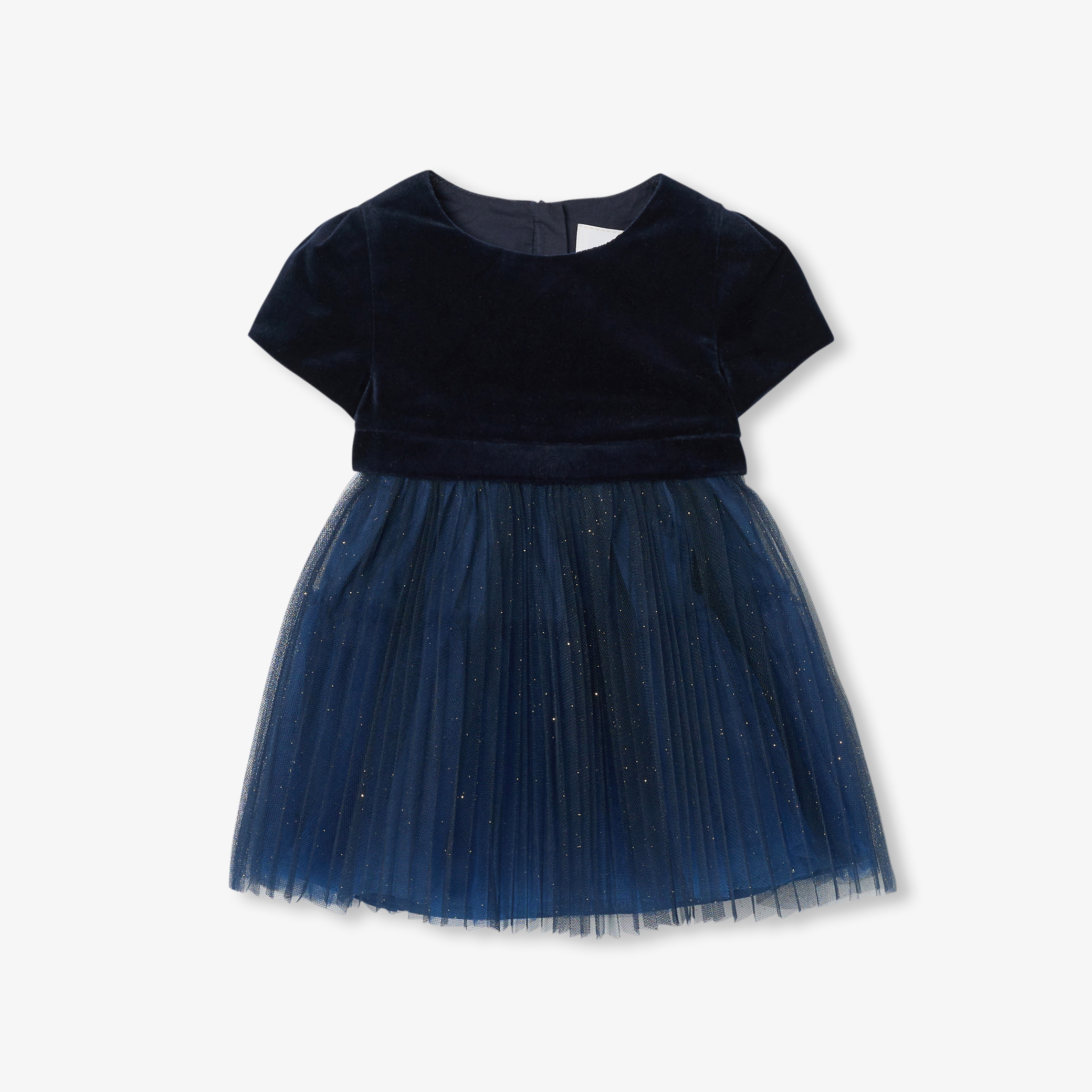 Jacadi - Abito da festa bimateriale bimba - Blu - Taglia: 36M