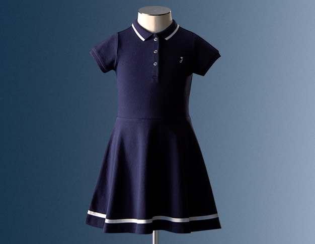 L'iconico abito stile tennis per bambina
