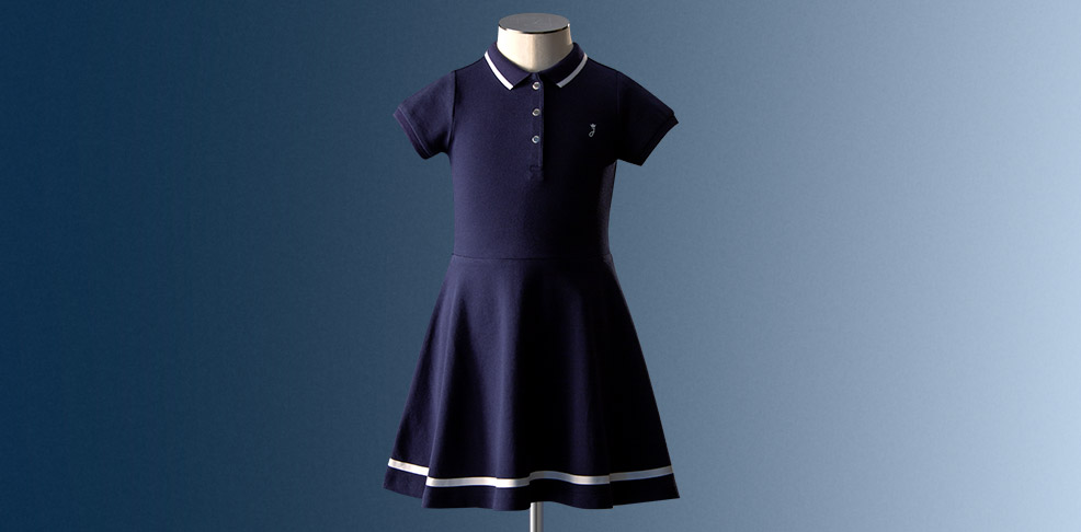 L'iconico abito stile tennis per bambina