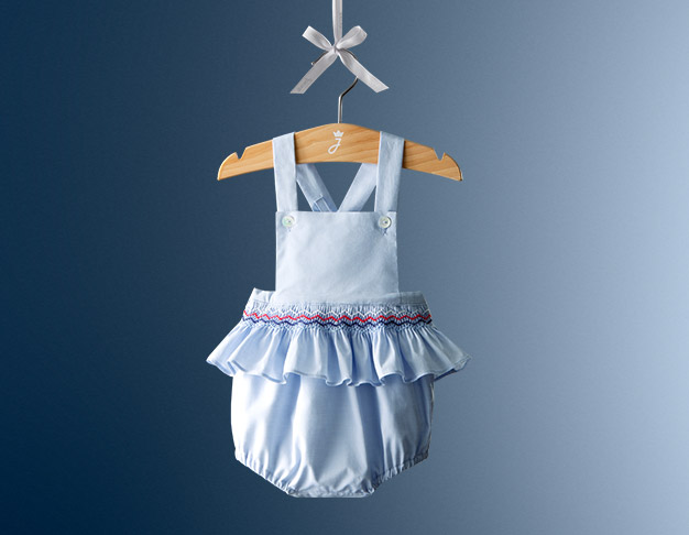 L'iconico pagliaccetto azzurro per bimba