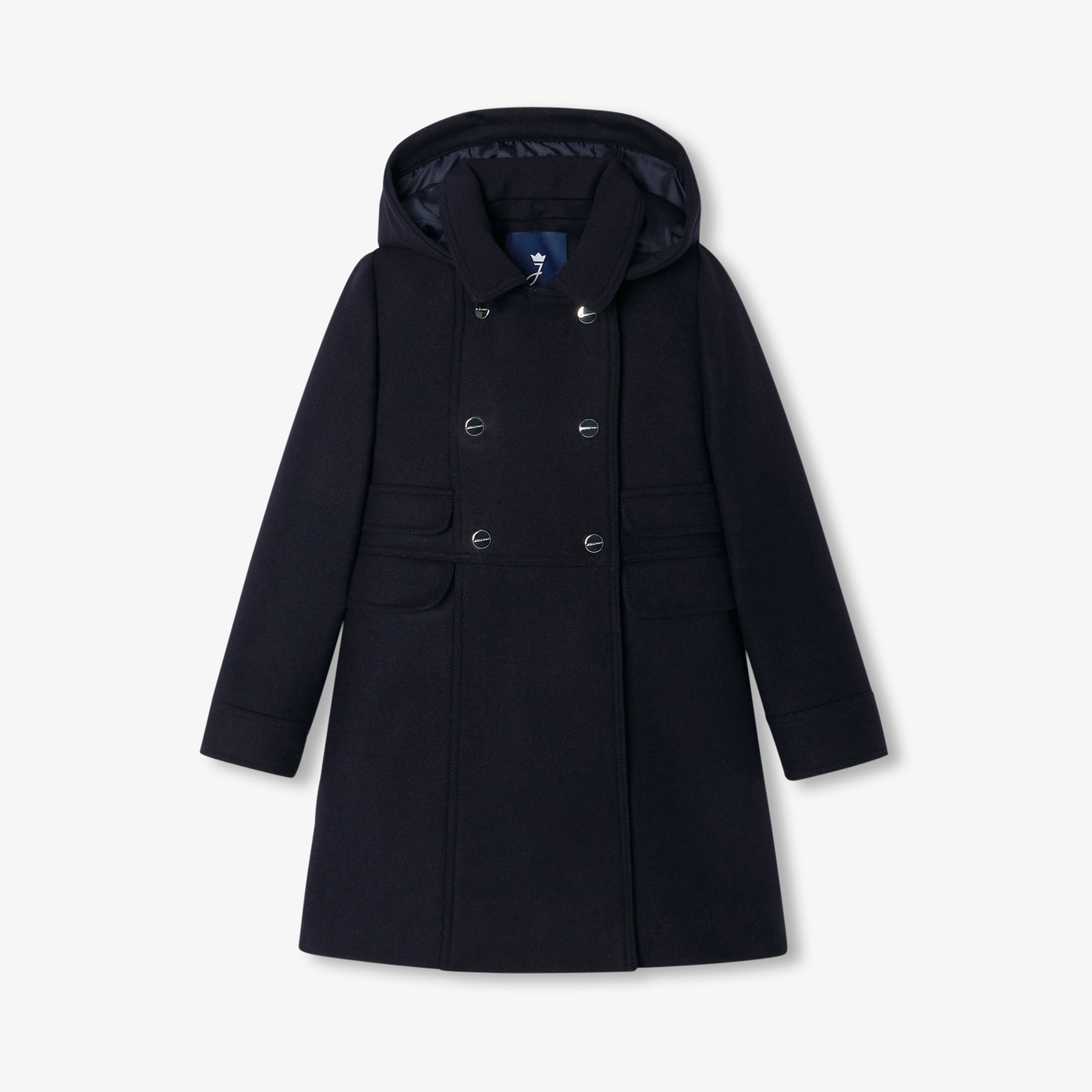 Cappotto in lana bambina Blu navy Jacadi Paris