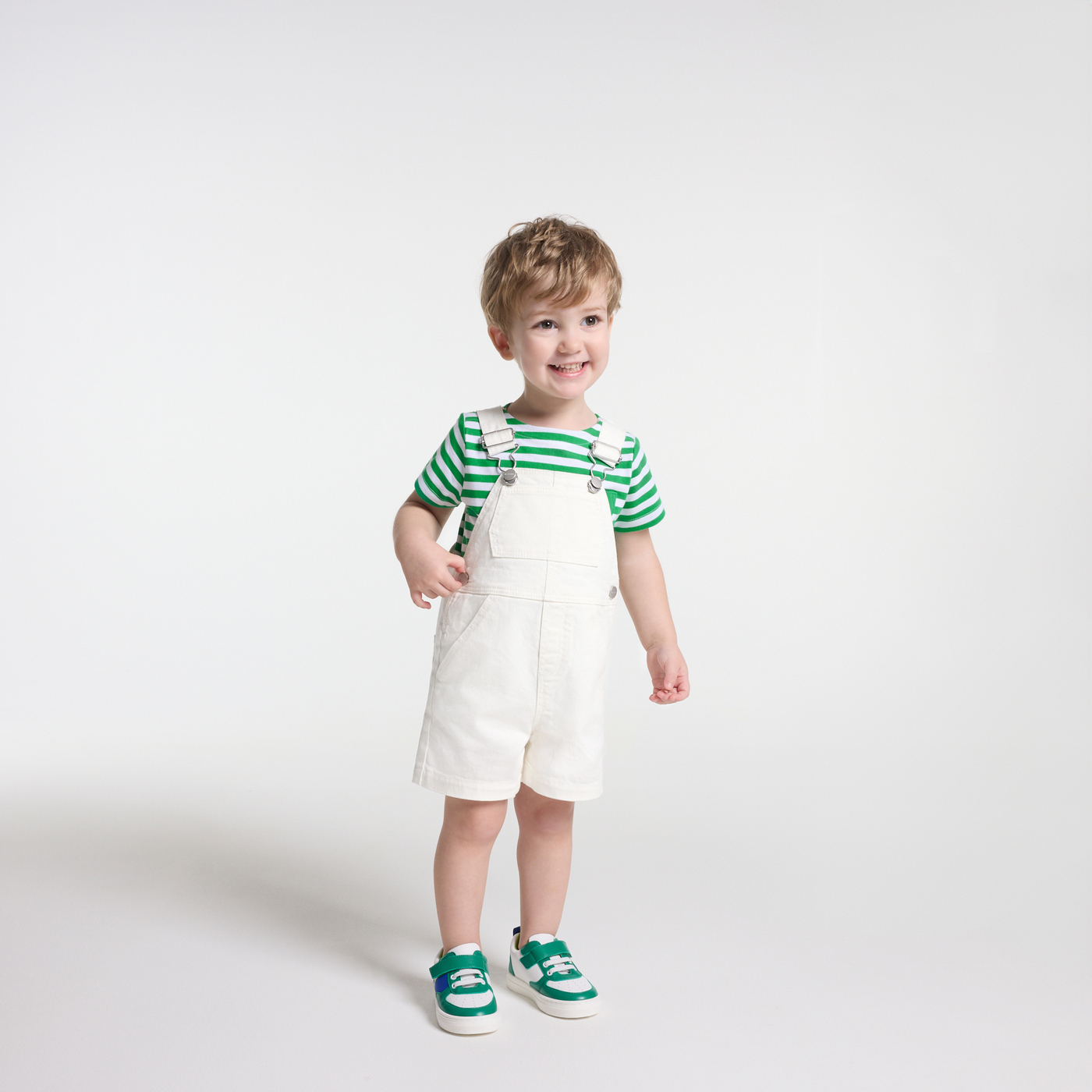 Salopette in tela neonato