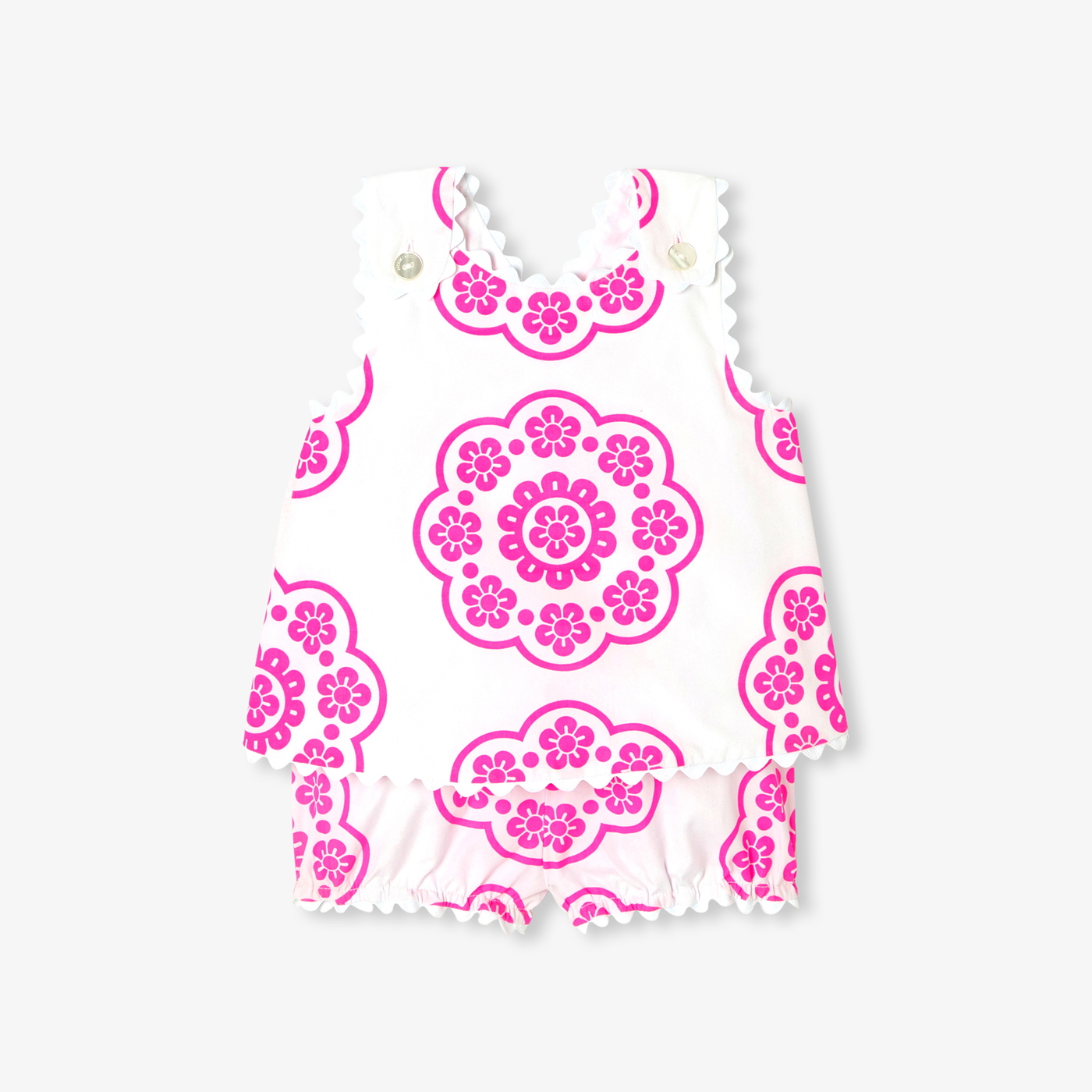 Completino bimba con stampa rosone