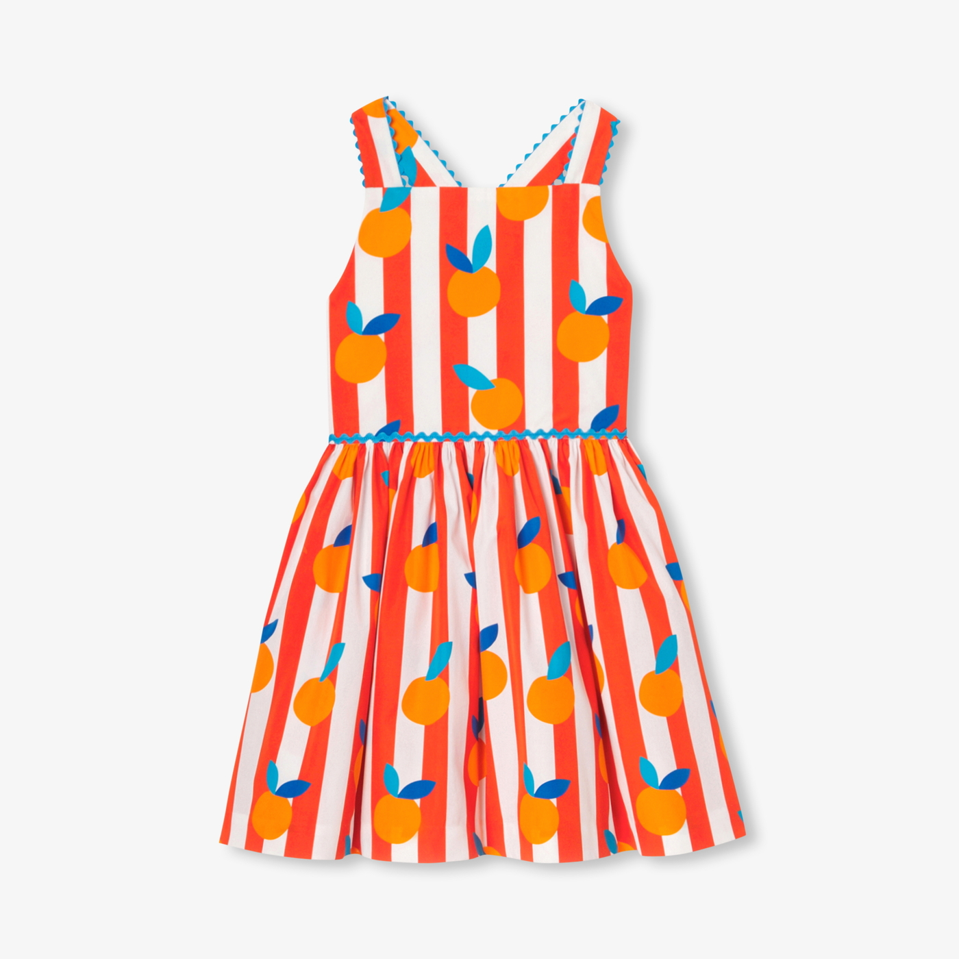 Abito con incrocio sul retro bambina