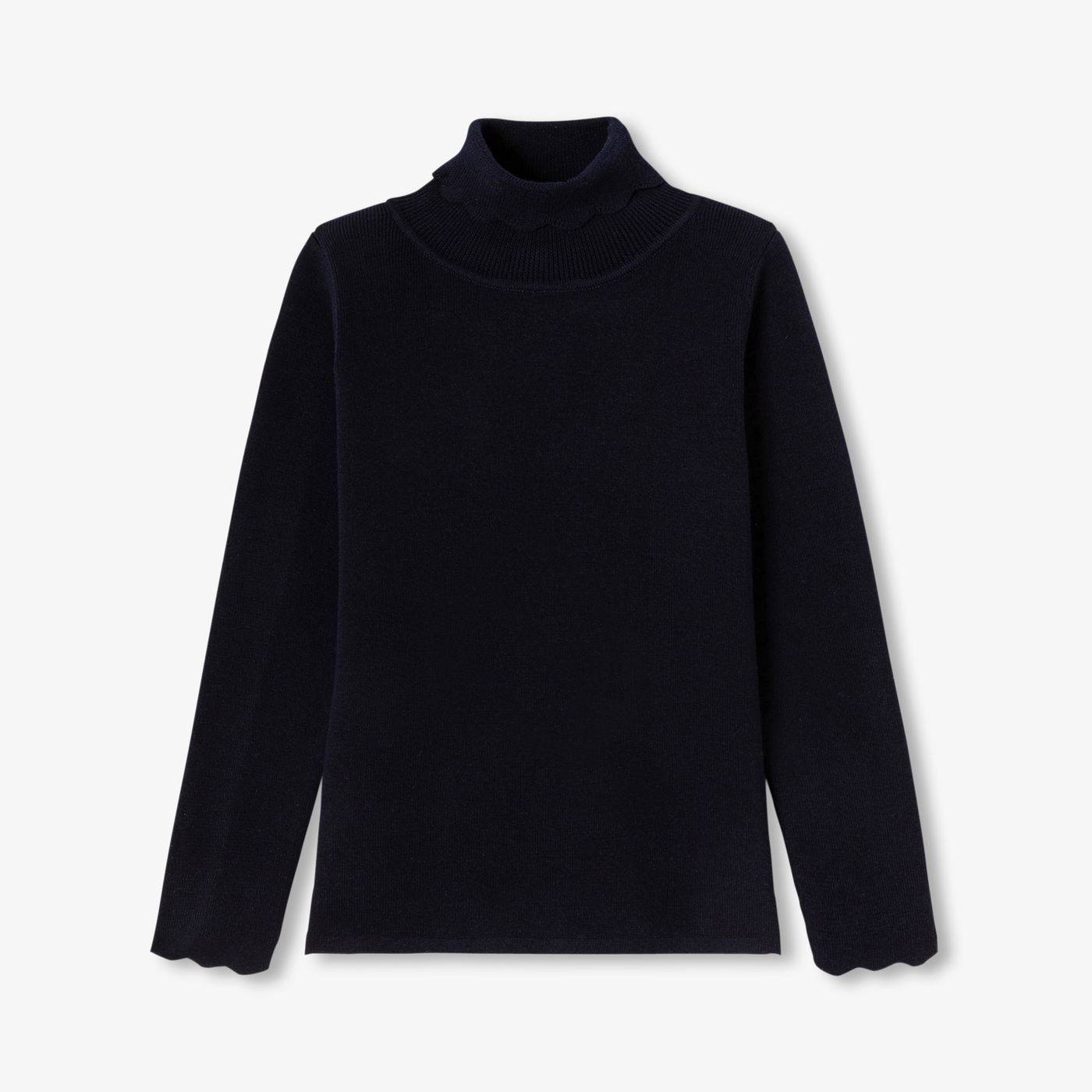 Maglione a collo alto bambina Blu navy Jacadi Paris