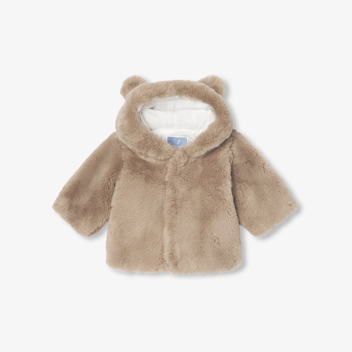 Cappotto in pelliccia ecologica neonati