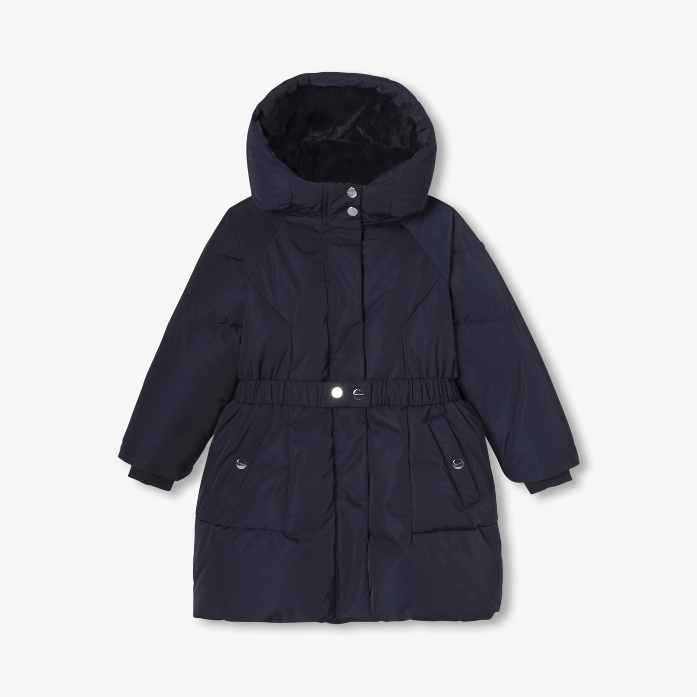 Piumino lungo bambina Blu navy Jacadi Paris