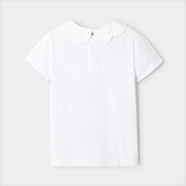 T-shirt con colletto smerlato bambina