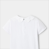 T-shirt con colletto smerlato bambina