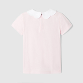 T-shirt con colletto smerlato bambina