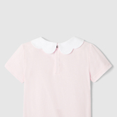 T-shirt con colletto smerlato bambina
