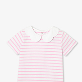 T-shirt a righe bambina