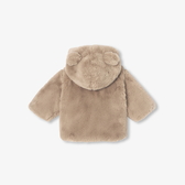 Cappotto in pelliccia ecologica neonati