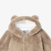 Cappotto in pelliccia ecologica neonati