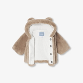 Cappotto in pelliccia ecologica neonati