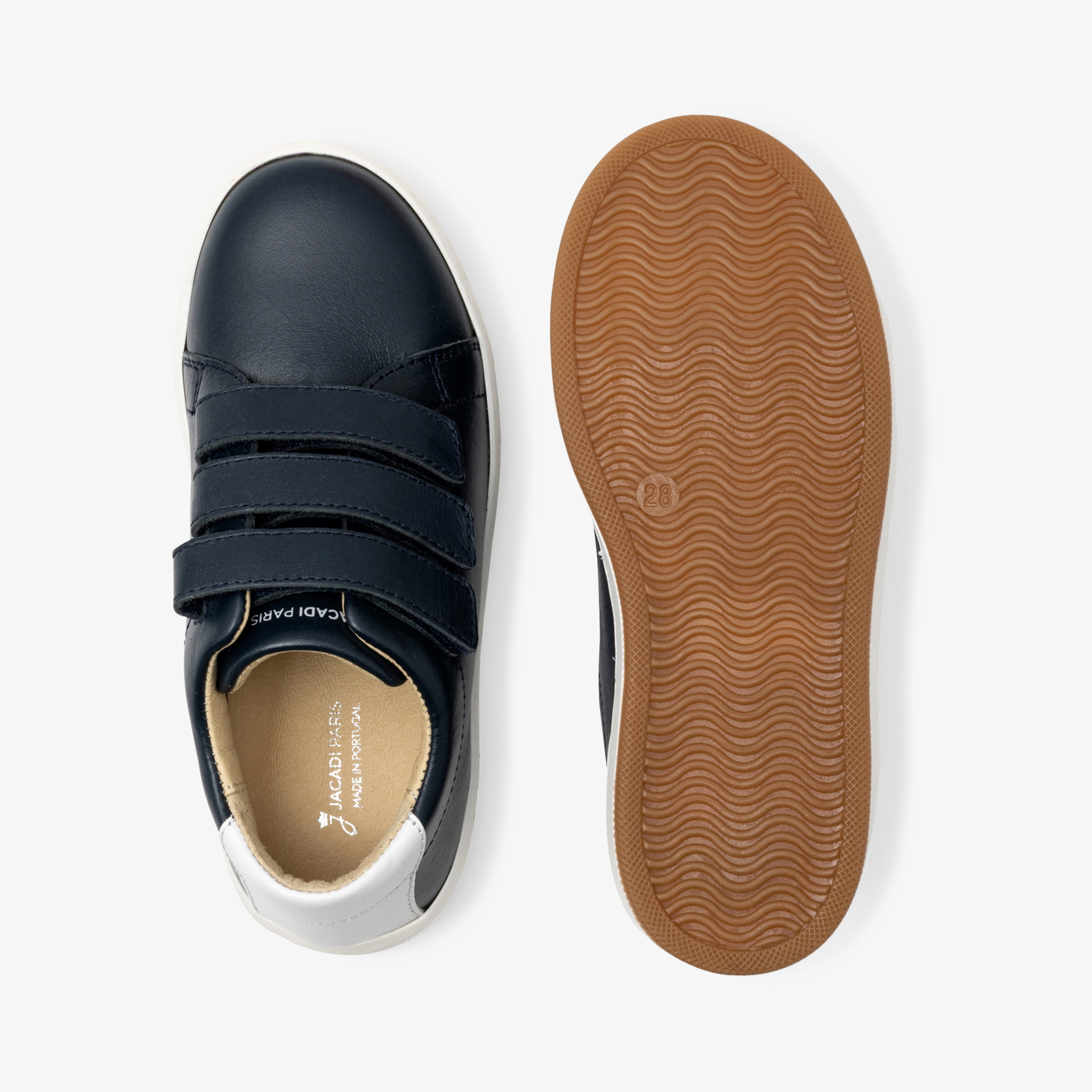 Scarpe da tennis in pelle liscia bambino