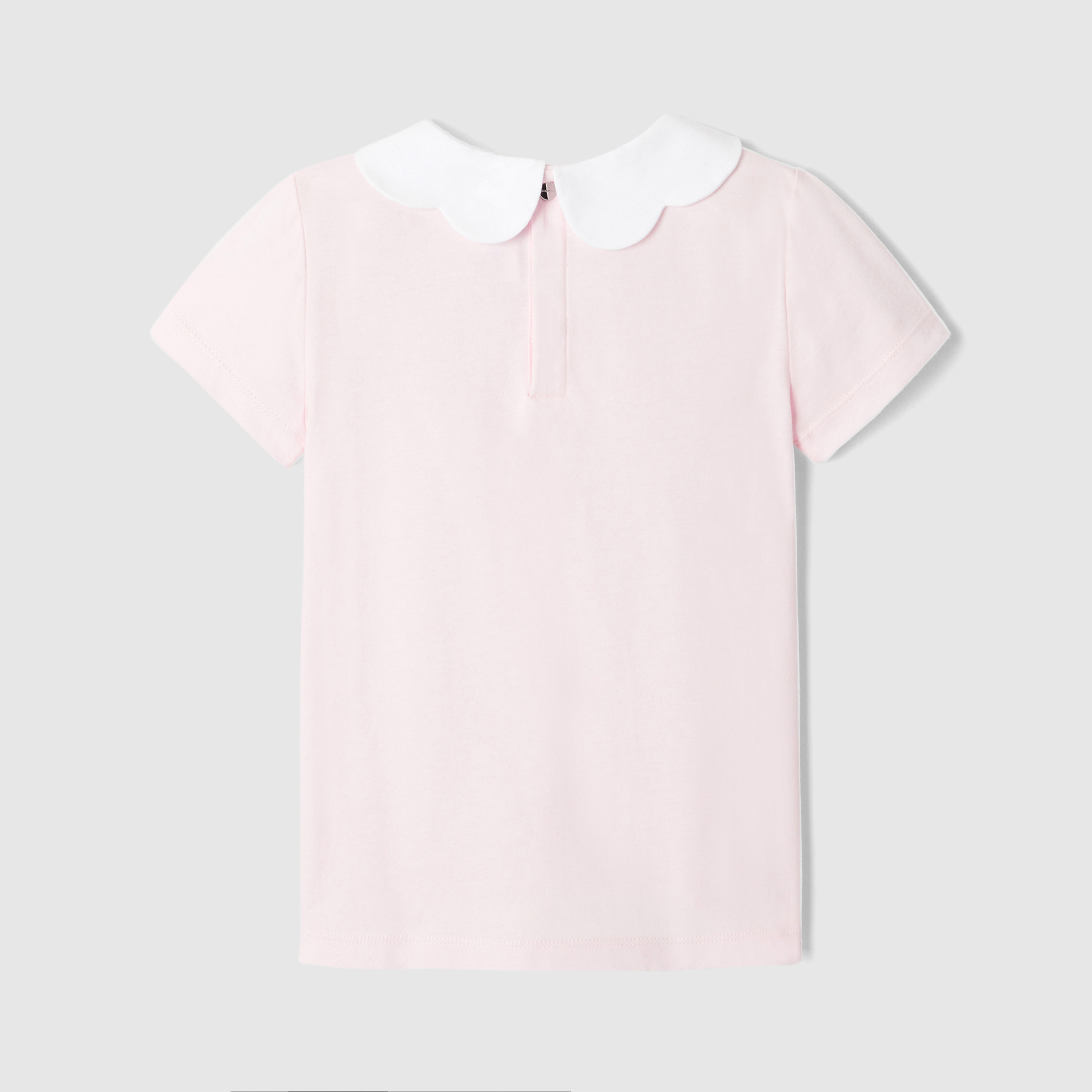 T-shirt con colletto smerlato bambina