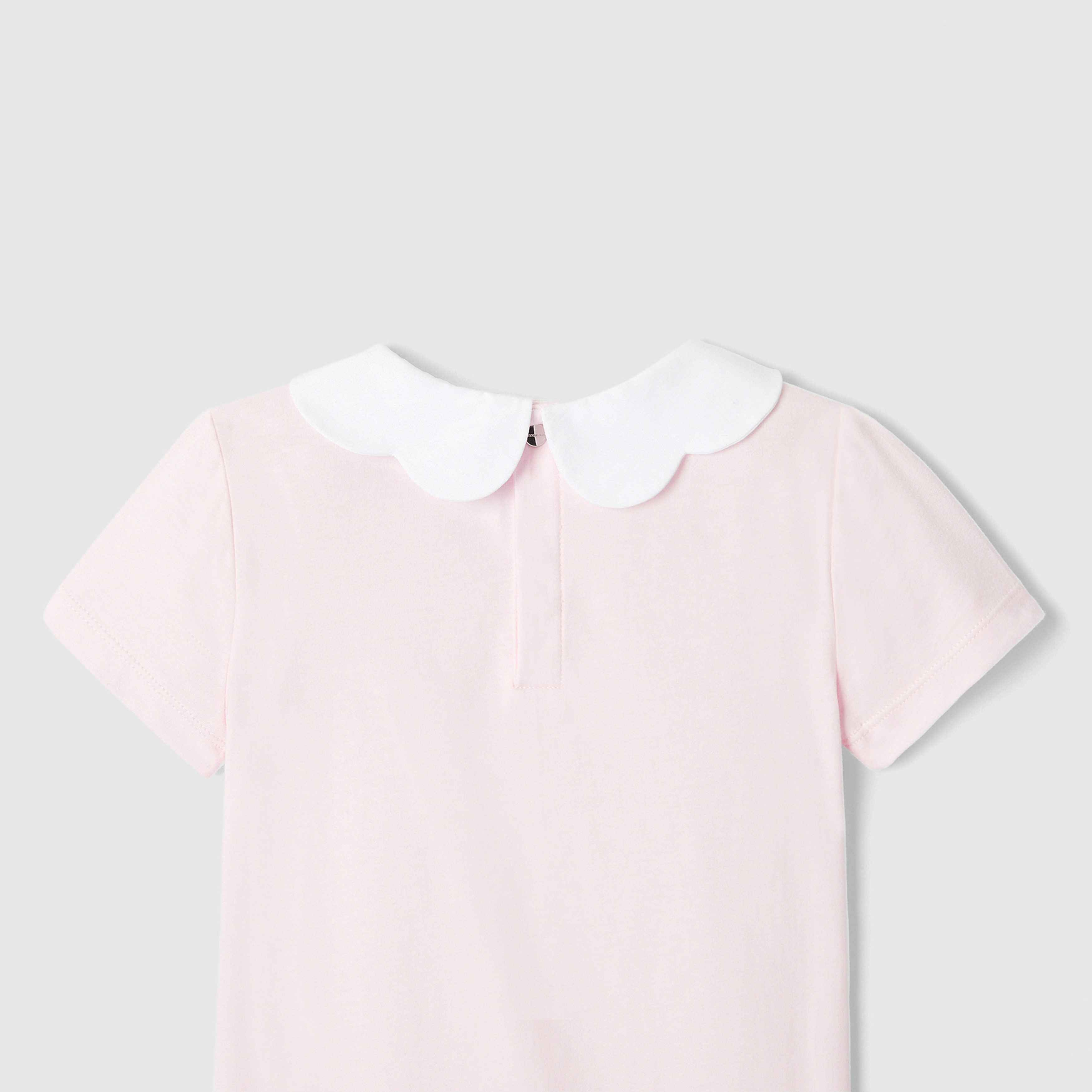 T-shirt con colletto smerlato bambina