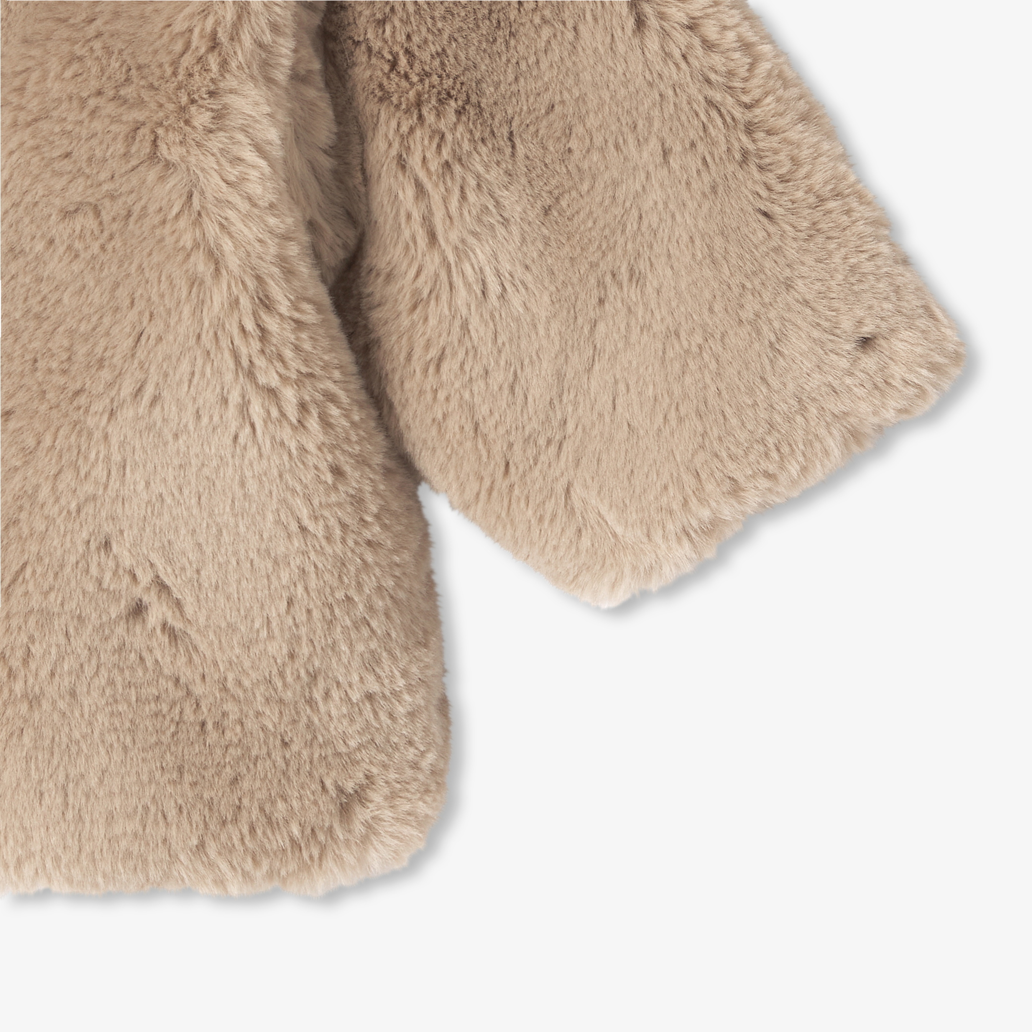 Cappotto in pelliccia ecologica neonati